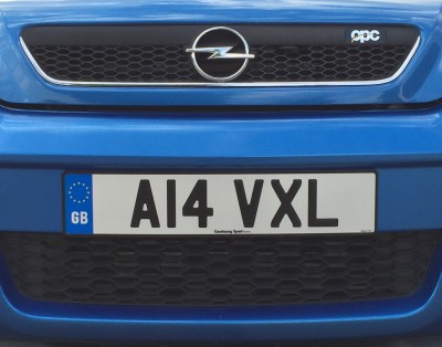 Front Pressed Steel Number Plate