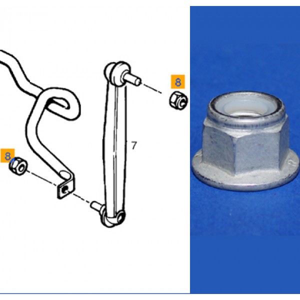 Nut M12 x 1.75 Front Drop Link - Astra G/H Zafira A/B