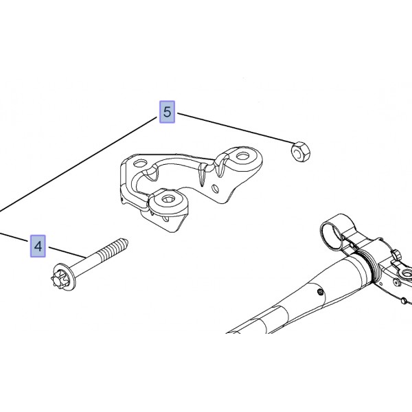 Rear Beam Mounting Bolt & Nut - Astra H 