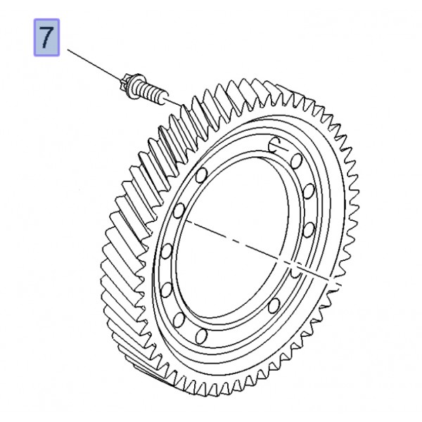 M32 Crownwheel Bolt