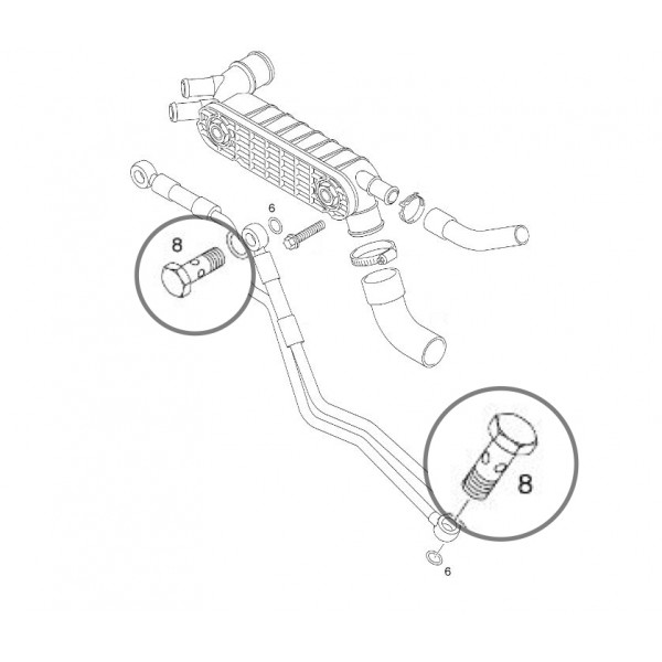 Banjo Bolt Oil Cooler Pipes Z20LEX