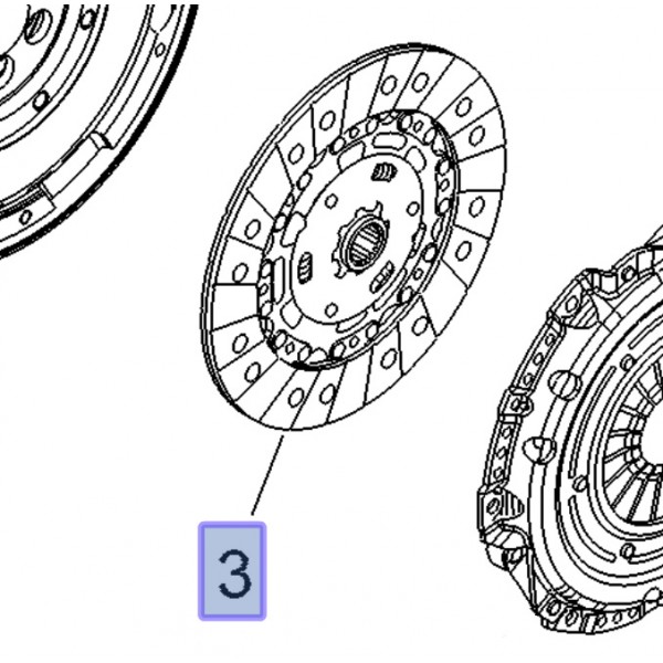 Clutch Disc OE: 215mm 1.6 Turbo Z16LEx A16LEx NOT A16LES