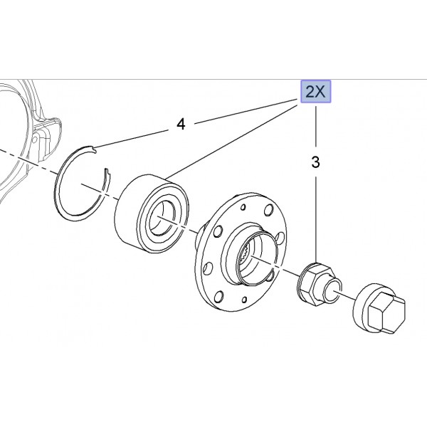 Genuine Front Wheel Bearing Corsa D / E / Adam VXR