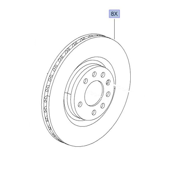 305mm Brake Disc (8 Groove Option Available)