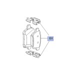 Brake Pad Set Rear OE - Corsa E / Adam