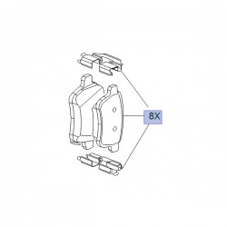 Brake Pad Set Rear OE - Corsa E / Adam