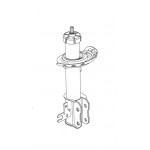Damper OE Genuine Lowered Chassis Front Left - Astra H