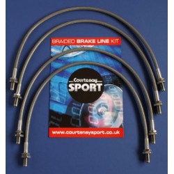 Braided Brake Line Hoses - VX220 Set of 4