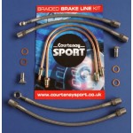 Braided Brake Line Hoses Rear - Astra G / Zafira A