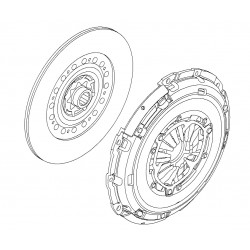 Clutch OE 240mm: Cover and Disc - Astra H CDTi Z19DTH (Early See Fitment)