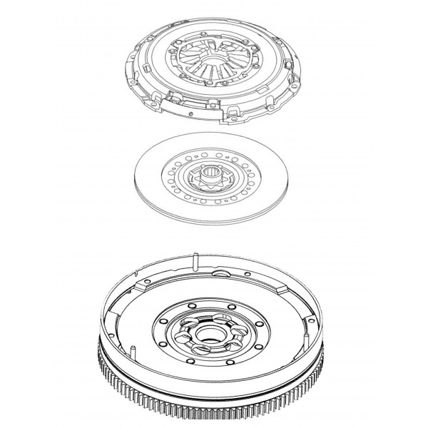 OE Genuine Clutch Kit and Dual Mass Flywheel