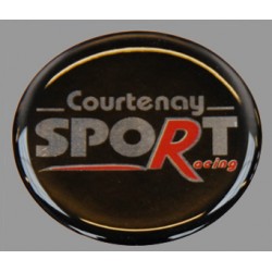 Courtenay Sport Racing Wheel Centre Domed Badge 56mm