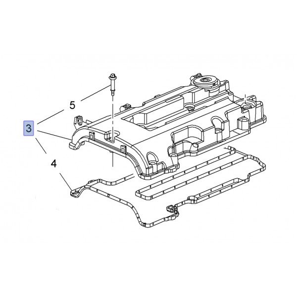 Cylinder Head Cover and gasket 1.4 Turbo Engine