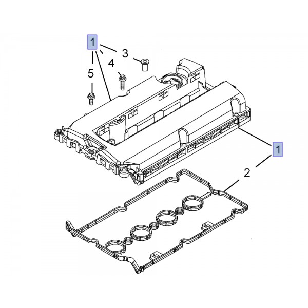 Cylinder Head Cover and gasket 1.6 Turbo Engine