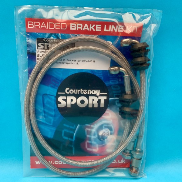 Braided Brake Line Hoses Front - Astra J VXR Braided Brake Line Hoses Front - Astra J VXR