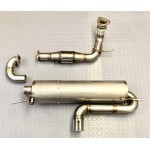 Full Exhaust System 76mm & 200 Cell Sports Cat - VX220 Turbo