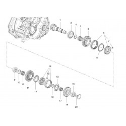 M32 Upper Mainshaft Shaft and Associated Components