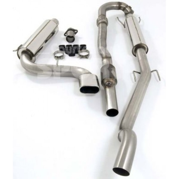 Piper Exhaust System 76mm FULL Turbo Back Single with Sports Cat Astra H VXR