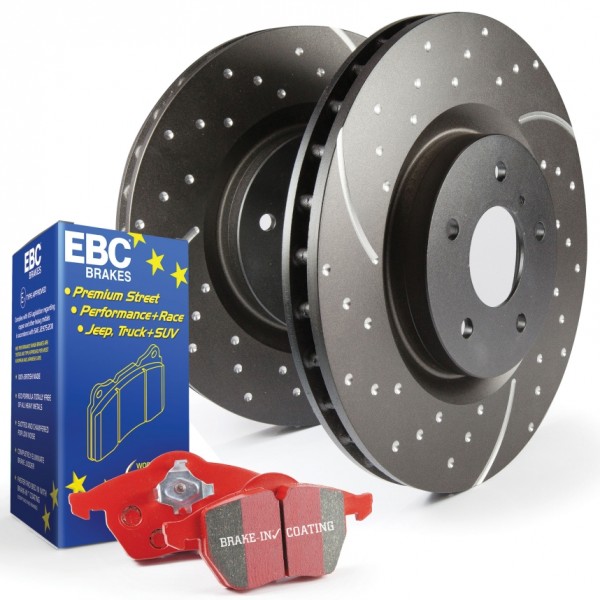 Disc and Pad Kit Front EBC GD 321mm RedStuff - Astra H / Zafira B VXR